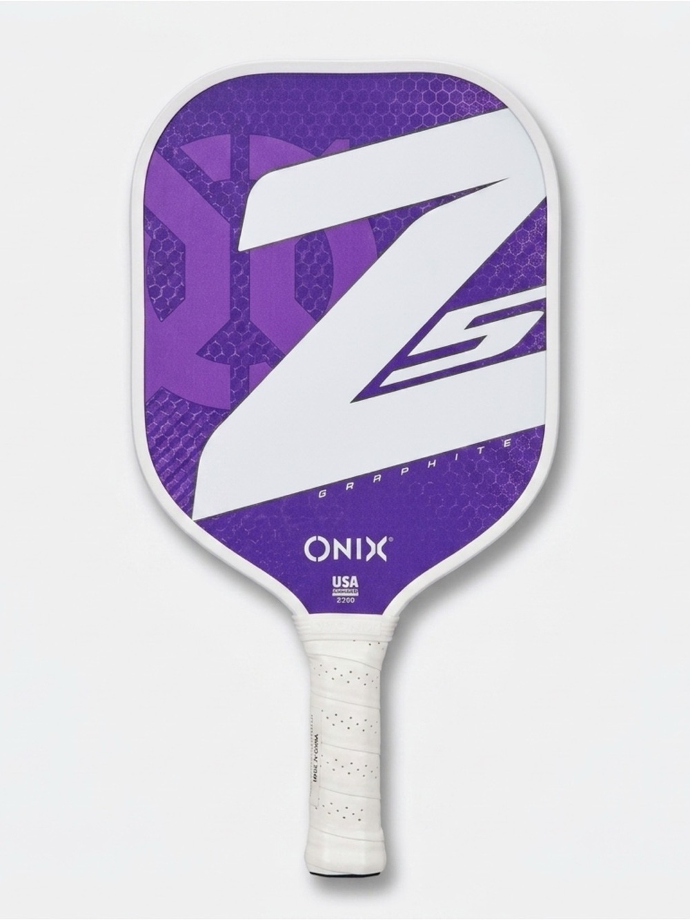 Purple Z5 Graphite Pickleball Paddle - Purple/White